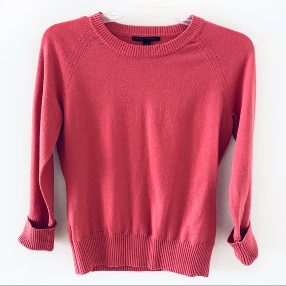 Banana Republic Sweaters - Banana Republic Pink 3/4 Sleeve Crewneck Sweater M